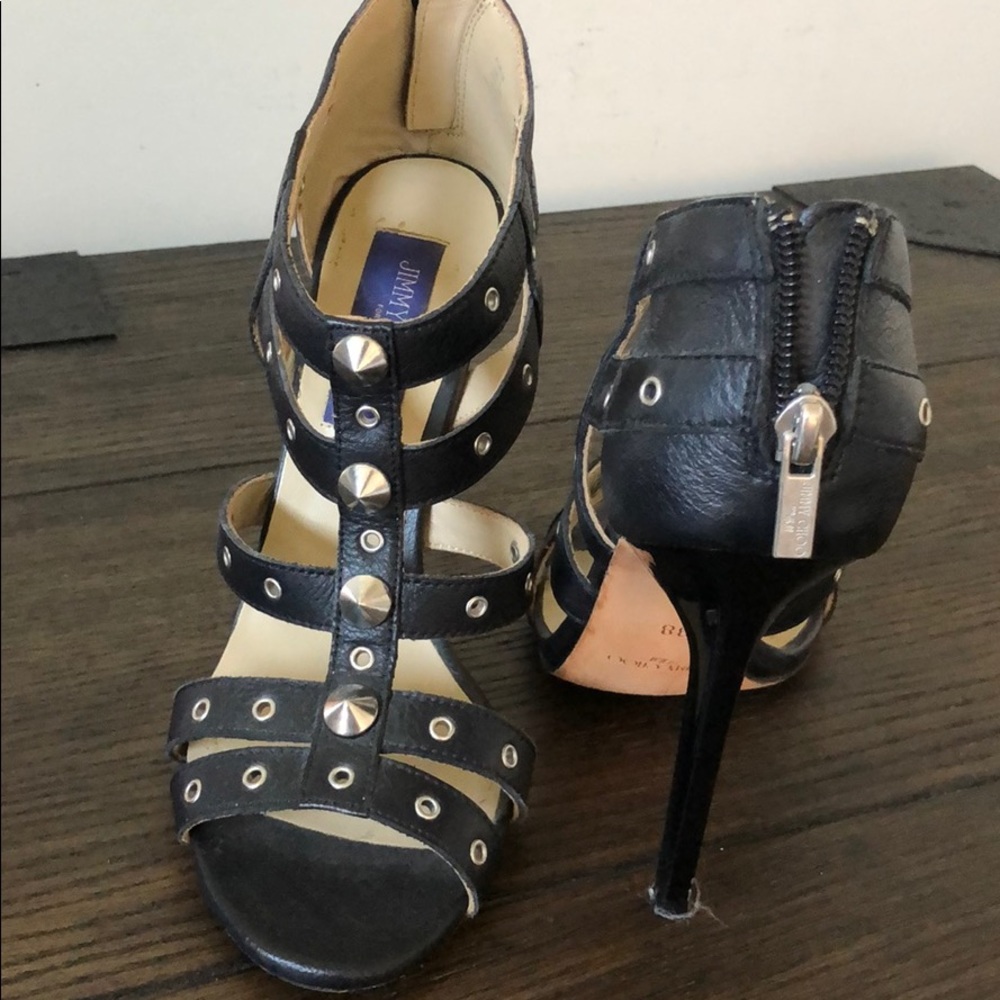 Jimmy Choo for H&M studded open toe heel.